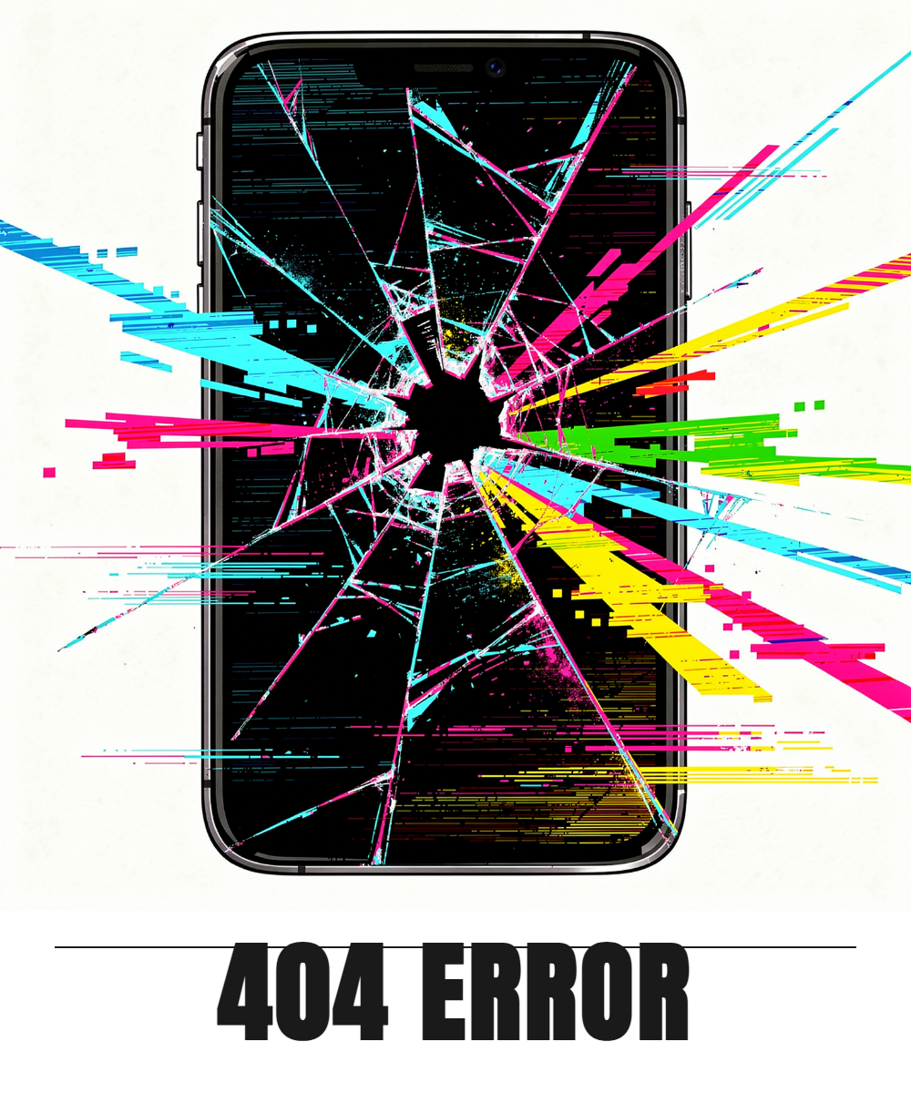 404 Motivation print design, flat view